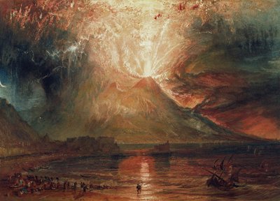 Monte Vesúvio em Erupção, 1817 de Joseph Mallord William Turner